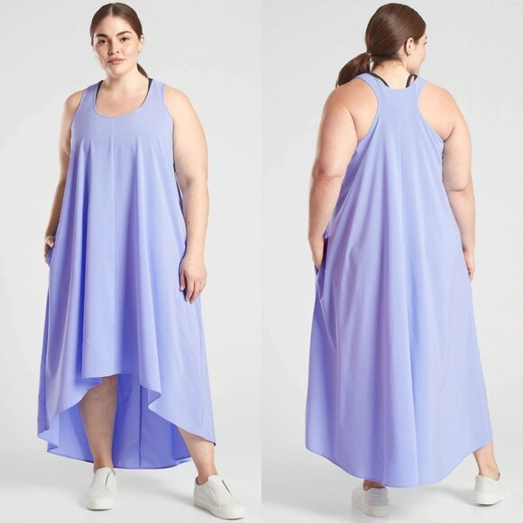 Athleta Purple Presidio Maxi Dress Plus Size Size 1X 2791 - Picture 1 of 13